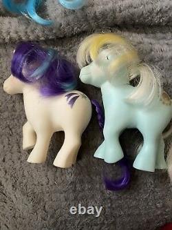 Vintage 1985 My Little Pony Collectors Carrying Case & Lot Of 13 G1 Ponies +