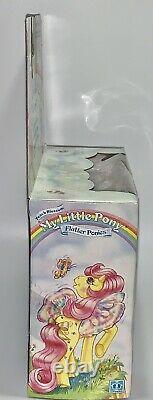 Vintage G1 My Little Pony FLUTTER PONIES Peach Blossom 1985 In Original Box