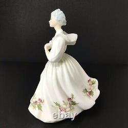 Vintage SIGNED Royal Doulton December HN 2696 Figurine Of Woman Peggy Davies