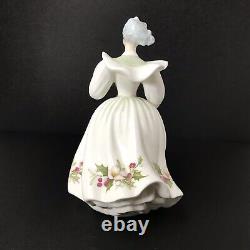 Vintage SIGNED Royal Doulton December HN 2696 Figurine Of Woman Peggy Davies