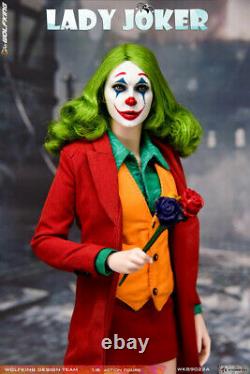 WOLFKING 1/6 Woman Clown Female Joker Action Figure WK89022B Collectible Model
