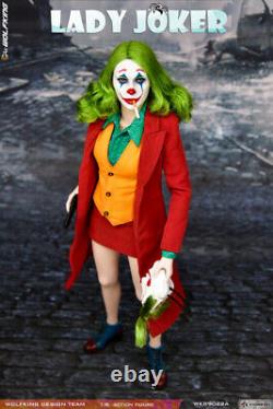WOLFKING 1/6 Woman Clown Female Joker Action Figure WK89022B Collectible Model