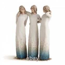 Willow Tree By My Side 27368 3 Connected Female Sister Friend Figures Figurine