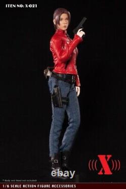 X-TOYS 1/6 X-021 Red Jacket Clothes Suit For 12 Female Medium Bust Phicen Body