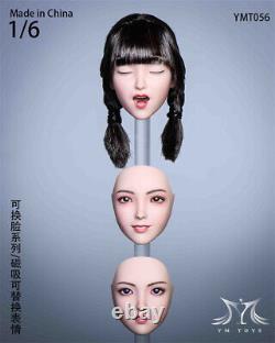 YMTOYS YMT056 1/6 Change Face Little Girl Head Sculpt For 12 Female PH TBL Body